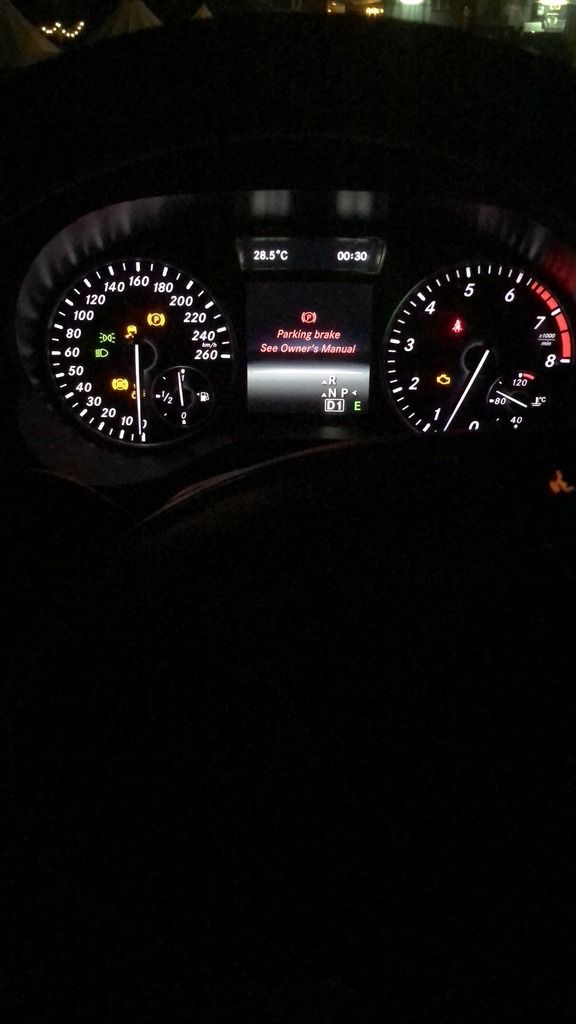 Merc A180 Parking Brake error (2nd day after car collection, 2nd hand