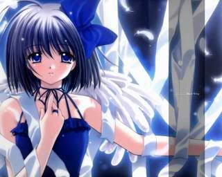 blue anime angel girl Pictures, Images and Photos