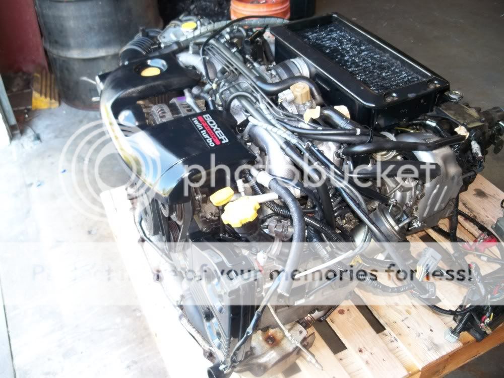   WRX EJ20T ENGINE TWIN TURBO MOTOR DOHC IMPREZA + 5 SPEED TRANSMISSION