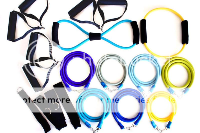   20 PCS Resistance Bands Door Anchor P90X Yoga Pilates Exercise  