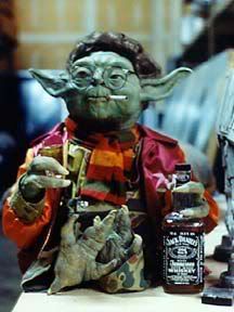 drunk smoking yoda