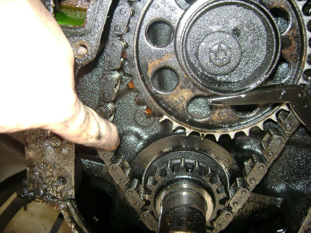 Changing timing chain ford 460 #2