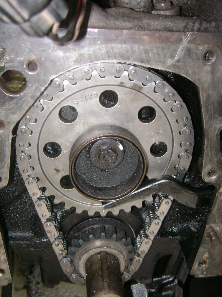 Ford 460 timing chain install #8